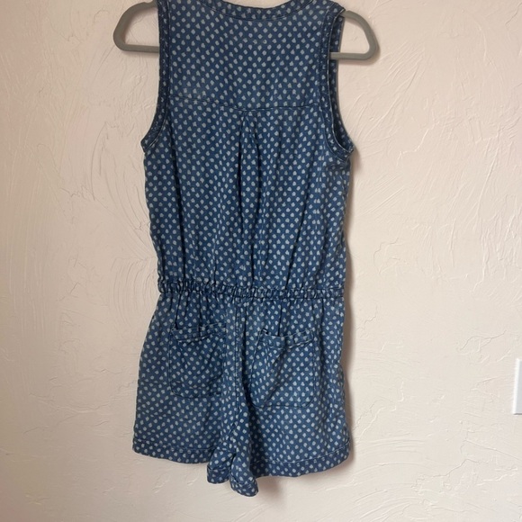 Anthropologie Hei Hei Dottie Chambray linen romper size S - Picture 8 of 9